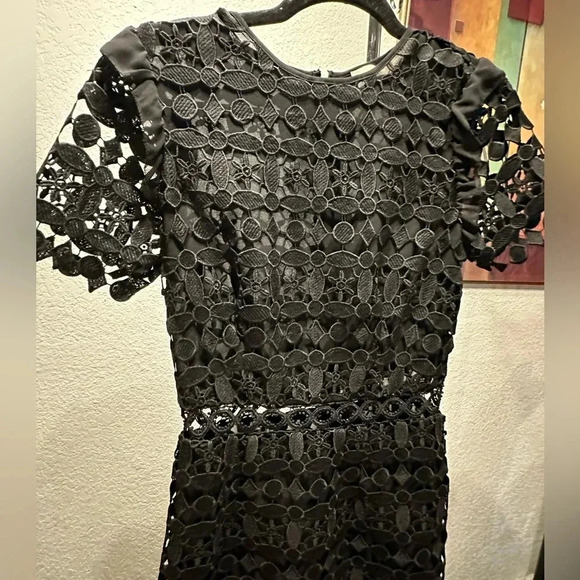 Michael Kors geometric floral lace dress size 0 - Picture 11 of 16